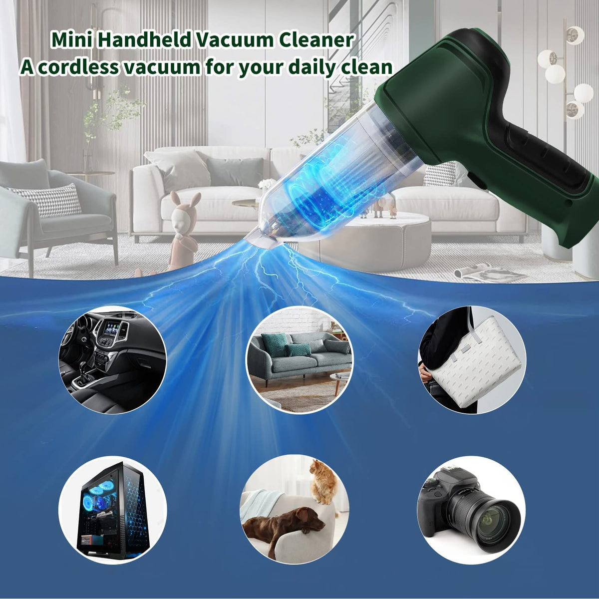 PAGALY™ Cordless Handheld Mini Vacuum Cleaner