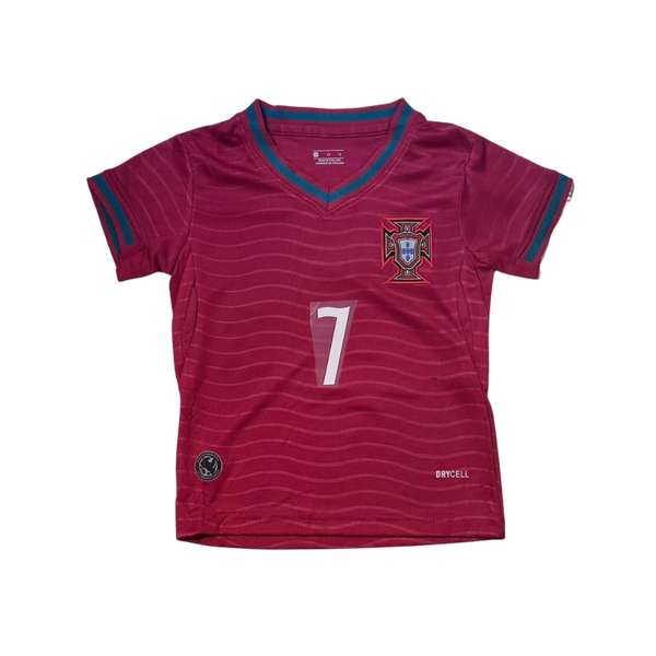 Portugal Kids Football Jersey with Shorts