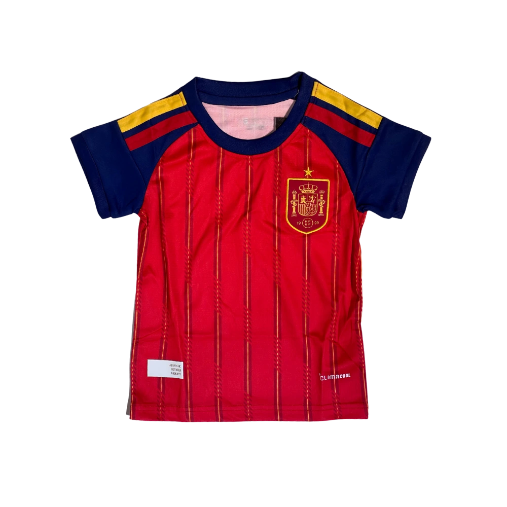 Spain Football Jersey with Shorts for Kids
