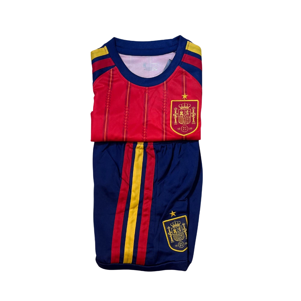 Spain Football Jersey with Shorts for Youth