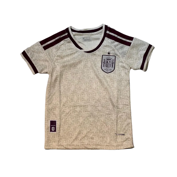 Spain Youth Away Football Jersey with Shorts