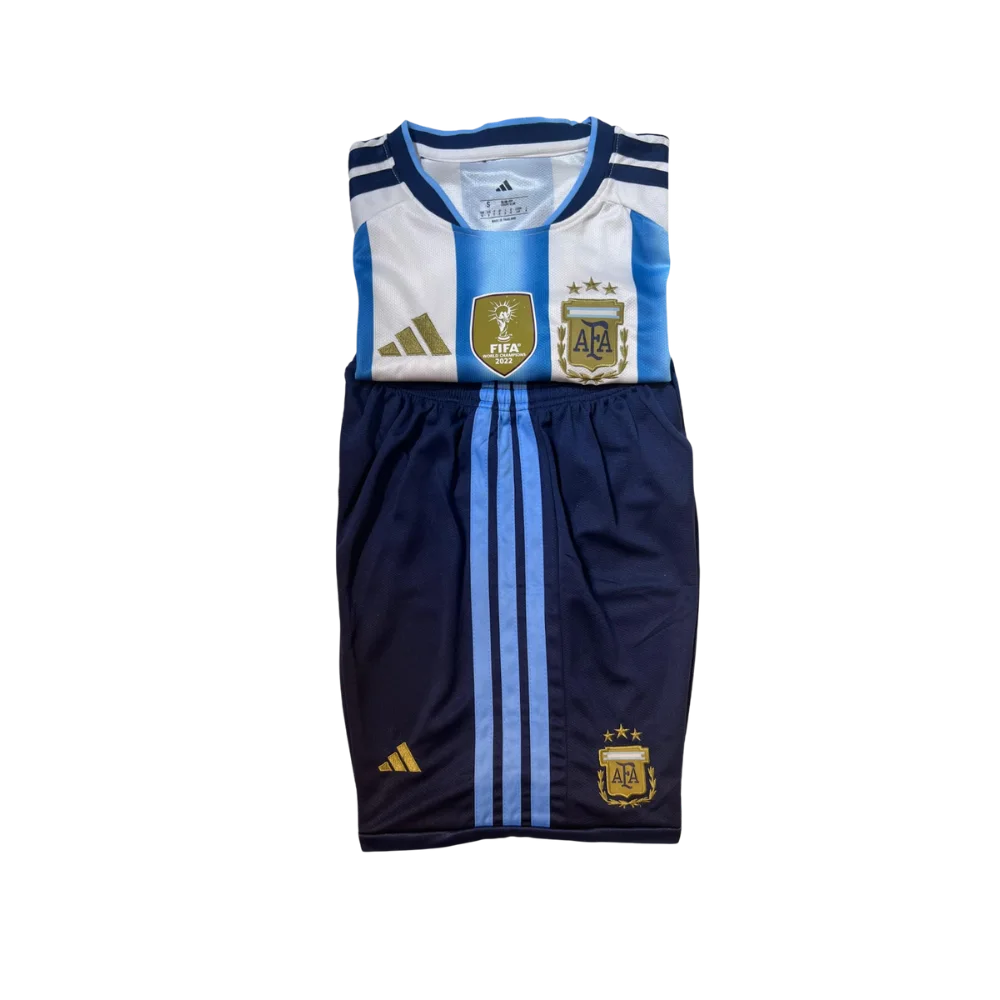 Argentina World Cup 26 Home Messi Jersey with Shorts