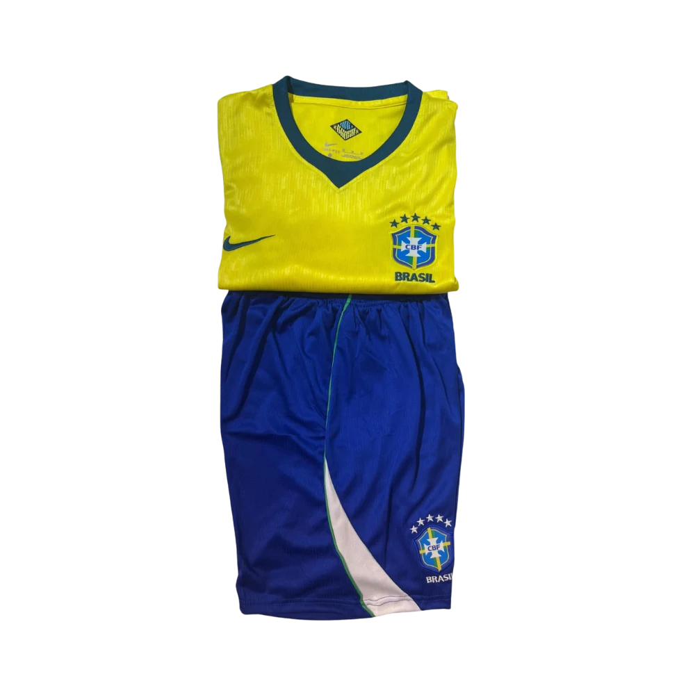 Brazil Home Jersey with Shorts