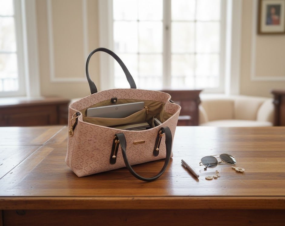Women’s Printed Tote Handbag with Pouch